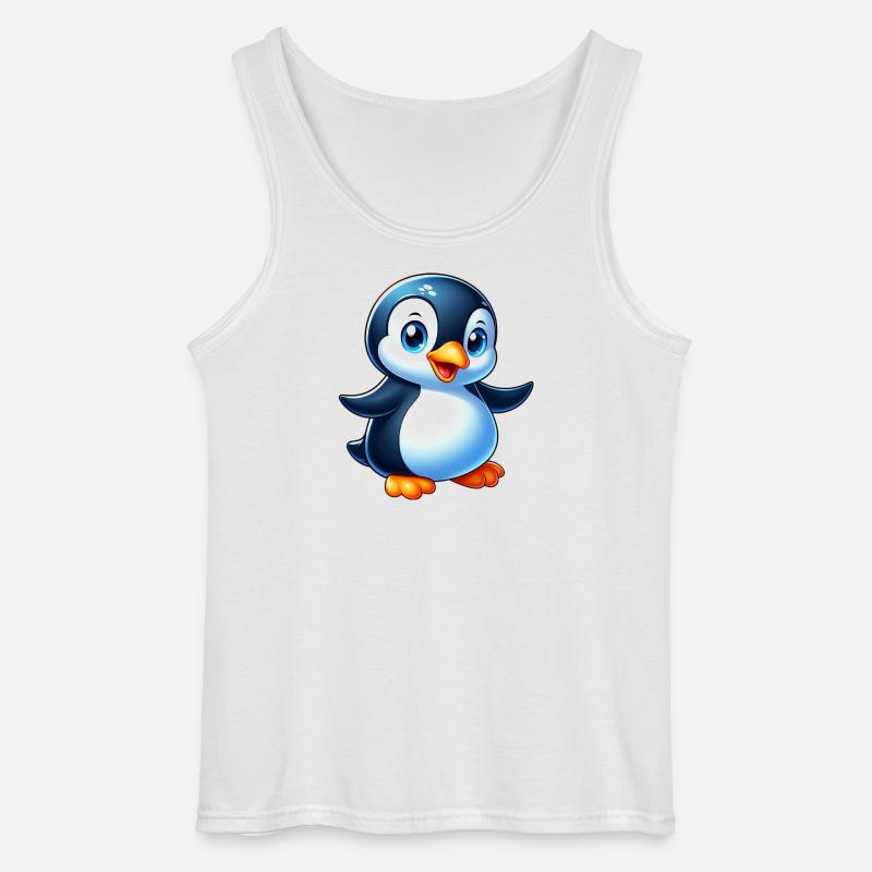Penguin - Gildan Men’s Tank Top - white