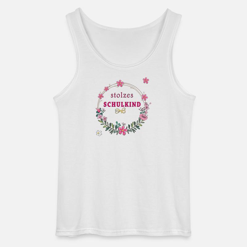stolzes Schulkind Einschulung - Gildan Männer Tank Top - Weiß