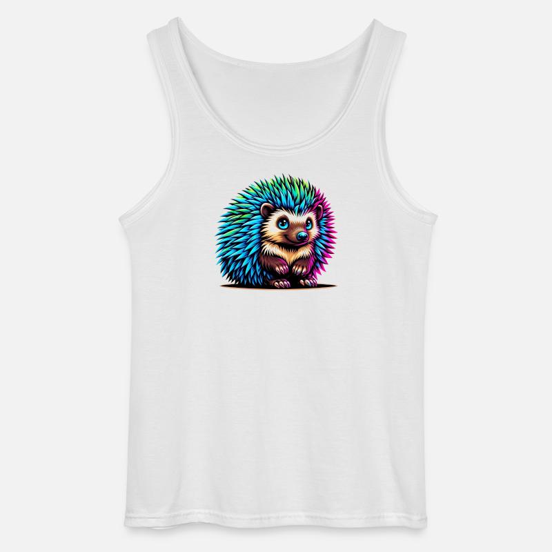 Igel - Gildan Männer Tank Top - Weiß