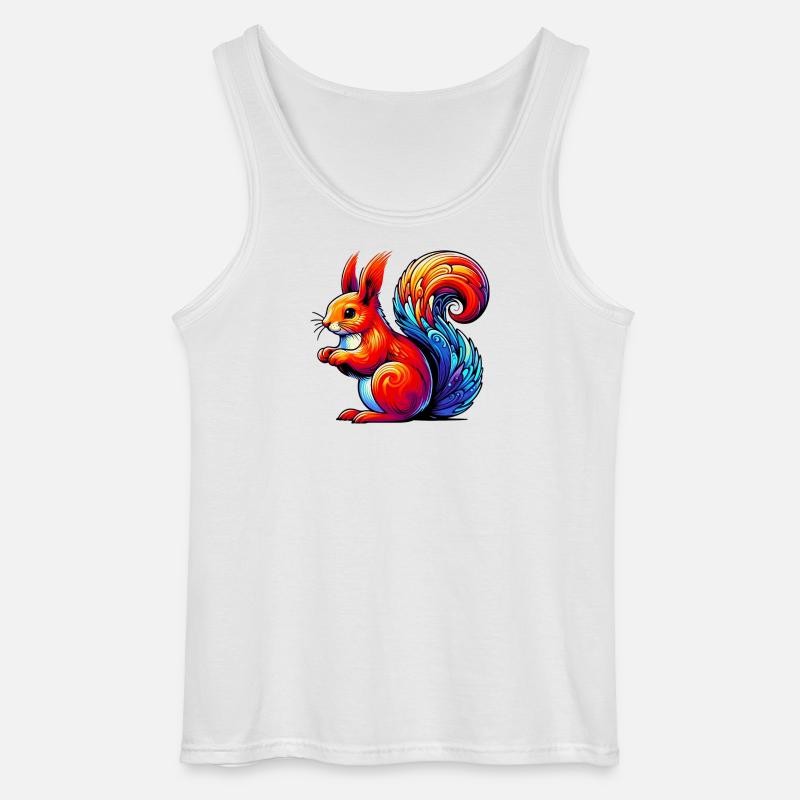 Eichhörnchen - Gildan Männer Tank Top - Weiß