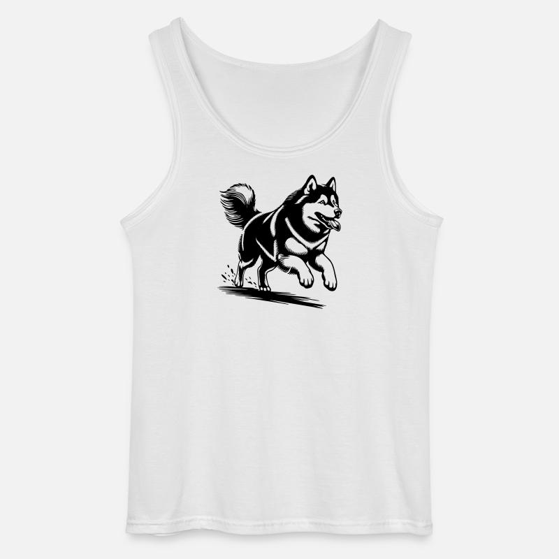 Alaskan Malamute - Gildan Männer Tank Top - Weiß