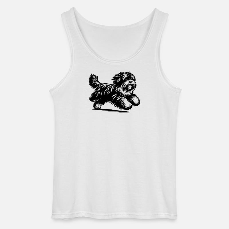 Tibet Terrier - Gildan Männer Tank Top - Weiß