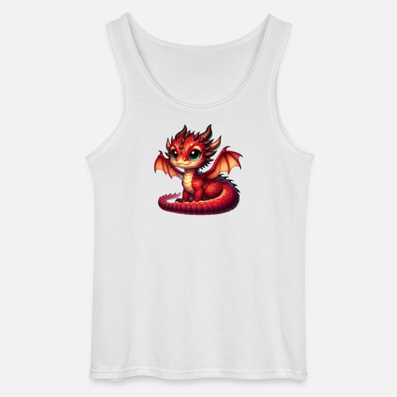 Dragon - Gildan Men’s Tank Top - white