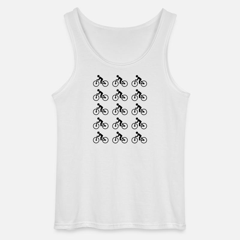 Bicycle - Gildan Men’s Tank Top - white