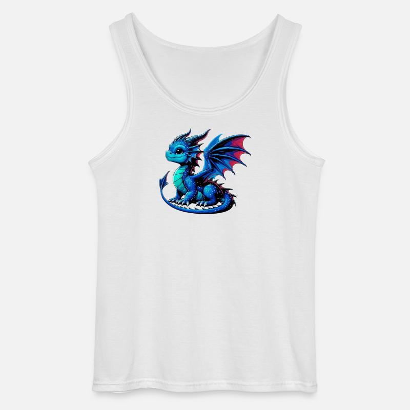 Drache - Gildan Männer Tank Top - Weiß