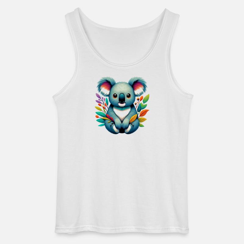 Koala - Gildan Männer Tank Top - Weiß