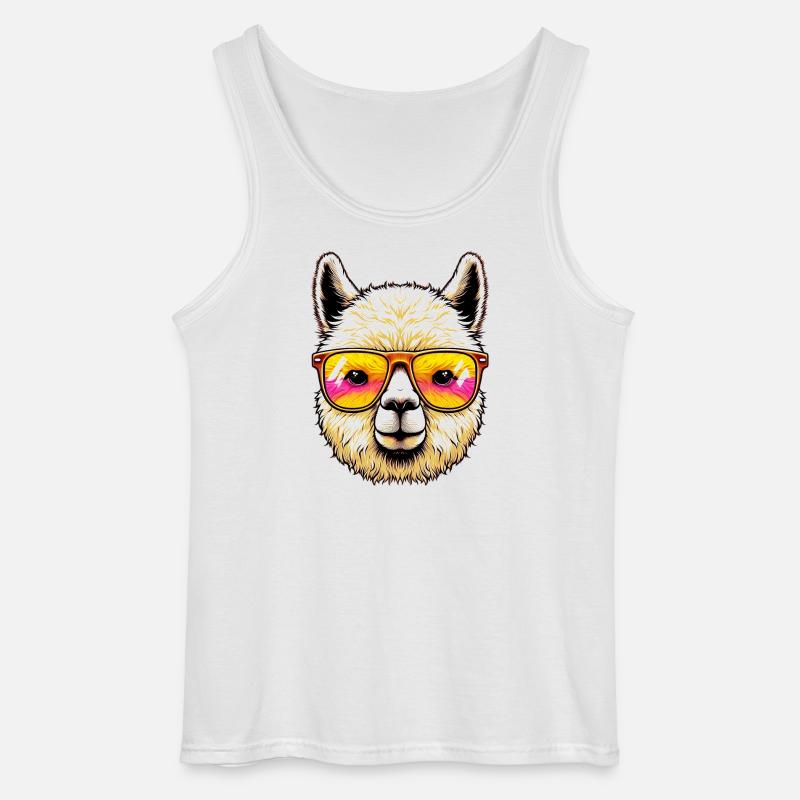 Alpaka - Gildan Männer Tank Top - Weiß