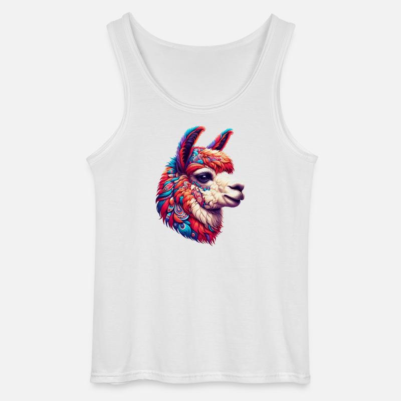Alpaka - Gildan Männer Tank Top - Weiß