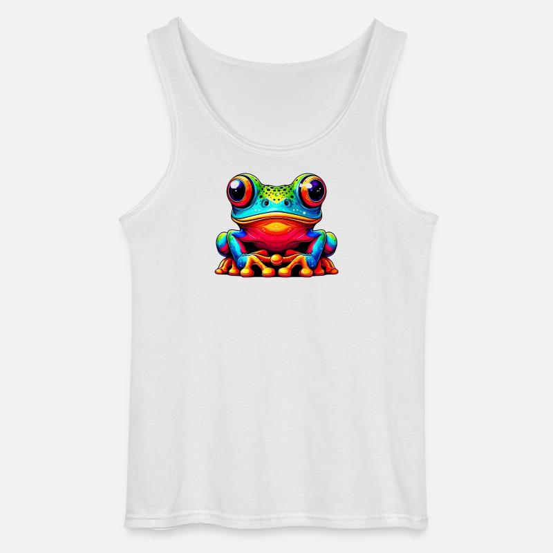 Frø - Gildan tanktop til mænd - hvid