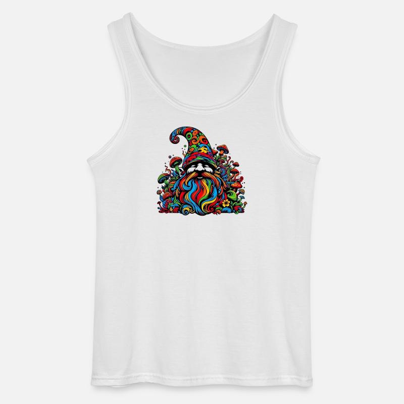 Gnom - Gildan Männer Tank Top - Weiß