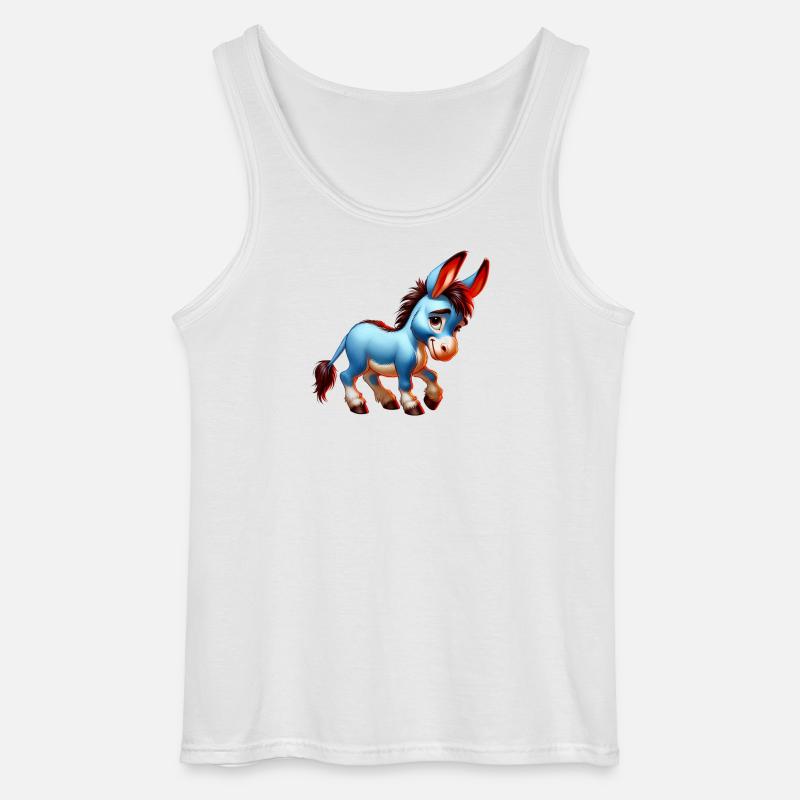 Esel-Maultier - Gildan Männer Tank Top - Weiß