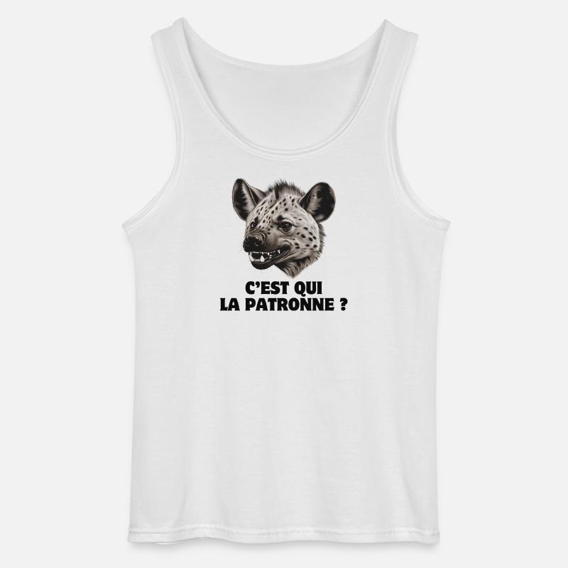 Chef, Bürohumor, Hyäne - Gildan Männer Tank Top - Weiß