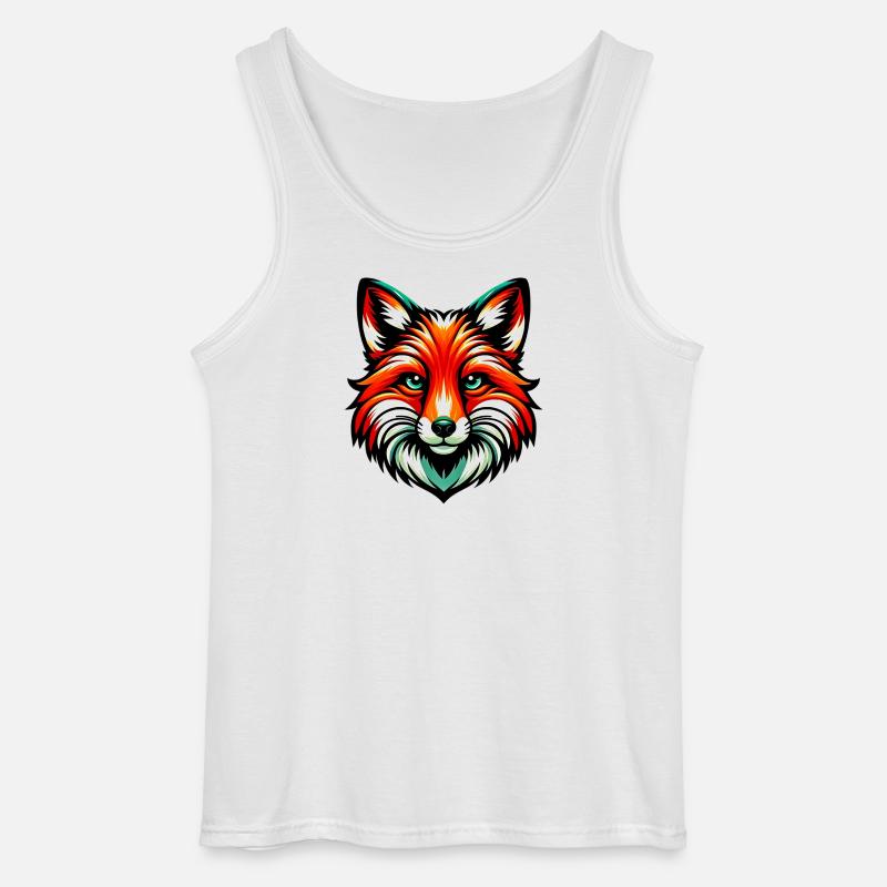 Fuchs - Gildan Männer Tank Top - Weiß