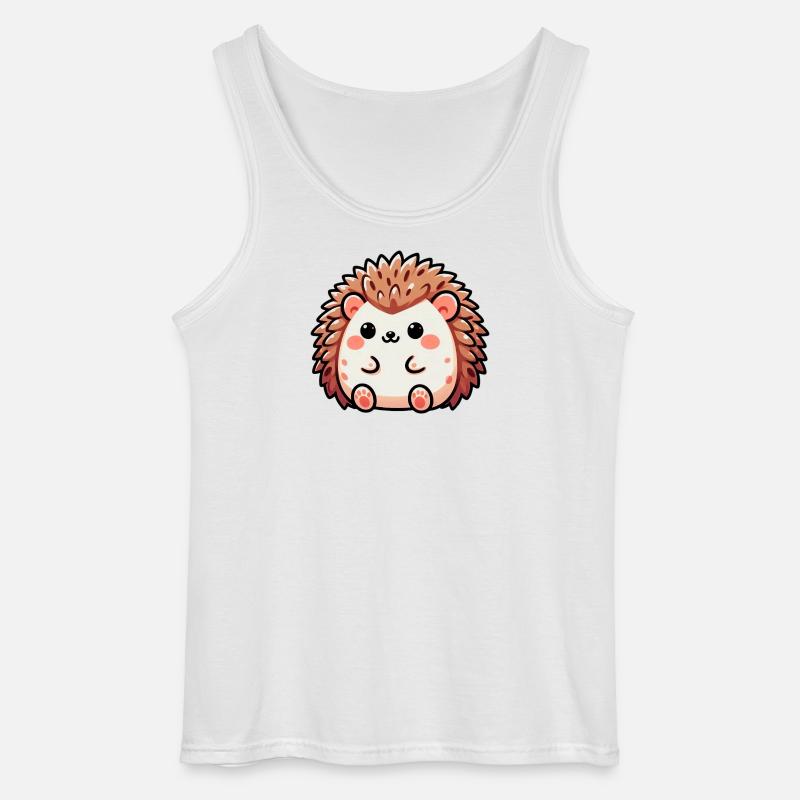 Igel - Gildan Männer Tank Top - Weiß