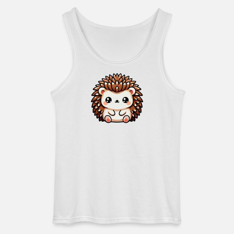 Igel - Gildan Männer Tank Top - Weiß