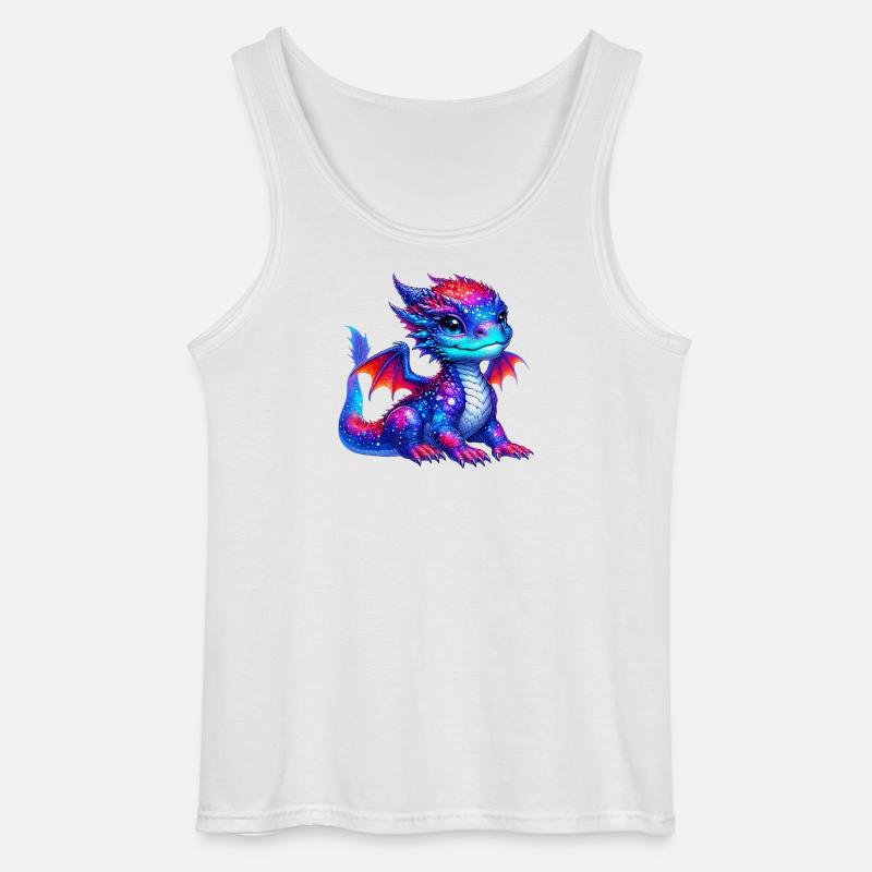Drache - Gildan Männer Tank Top - Weiß