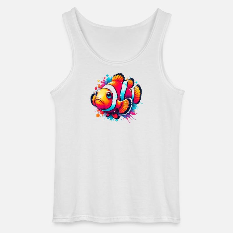 Clownfisch - Gildan Männer Tank Top - Weiß