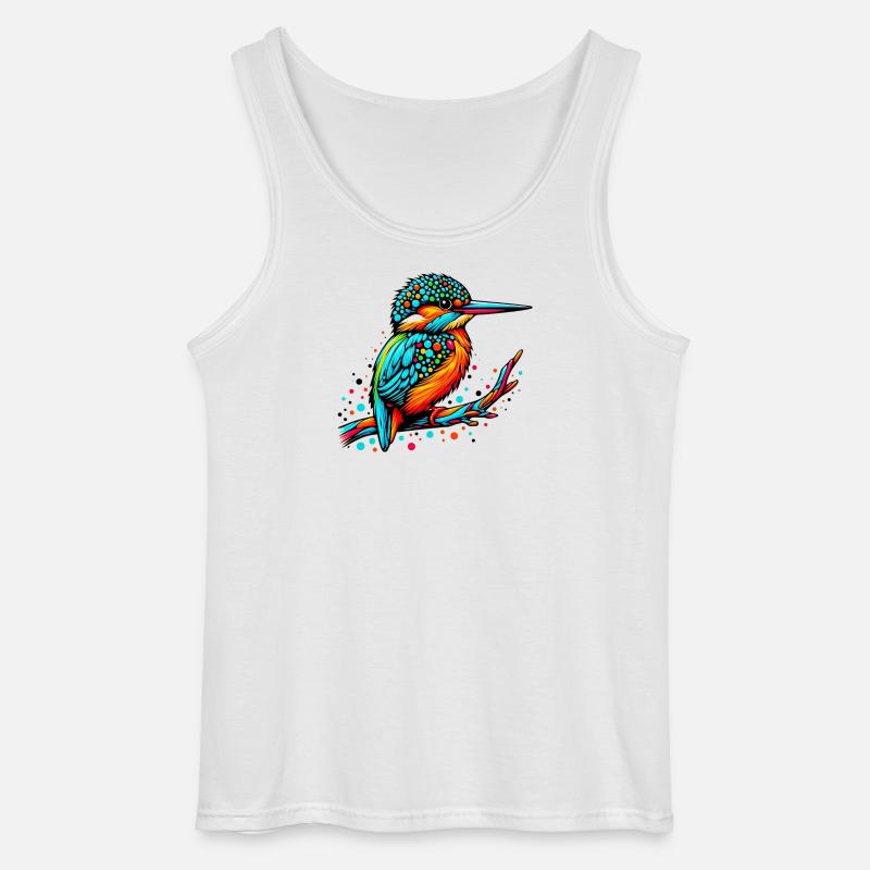 Eisvogel - Gildan Männer Tank Top - Weiß