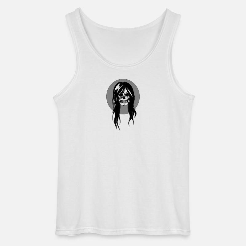Weiblicher Schädel - Gildan Männer Tank Top - Weiß