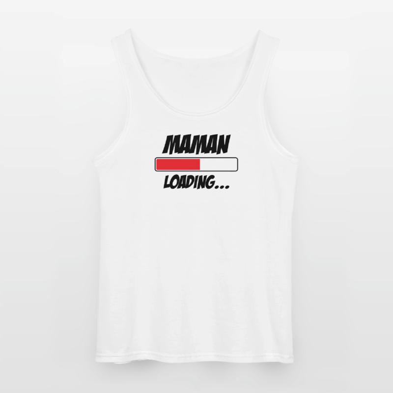 Maman loading... Please Wait - Future Mère Débardeur Gildan Homme
