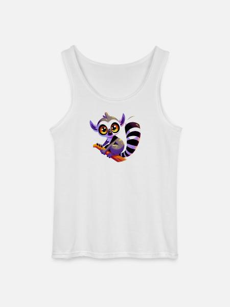 Lemur - Gildan Men’s Tank Top - white