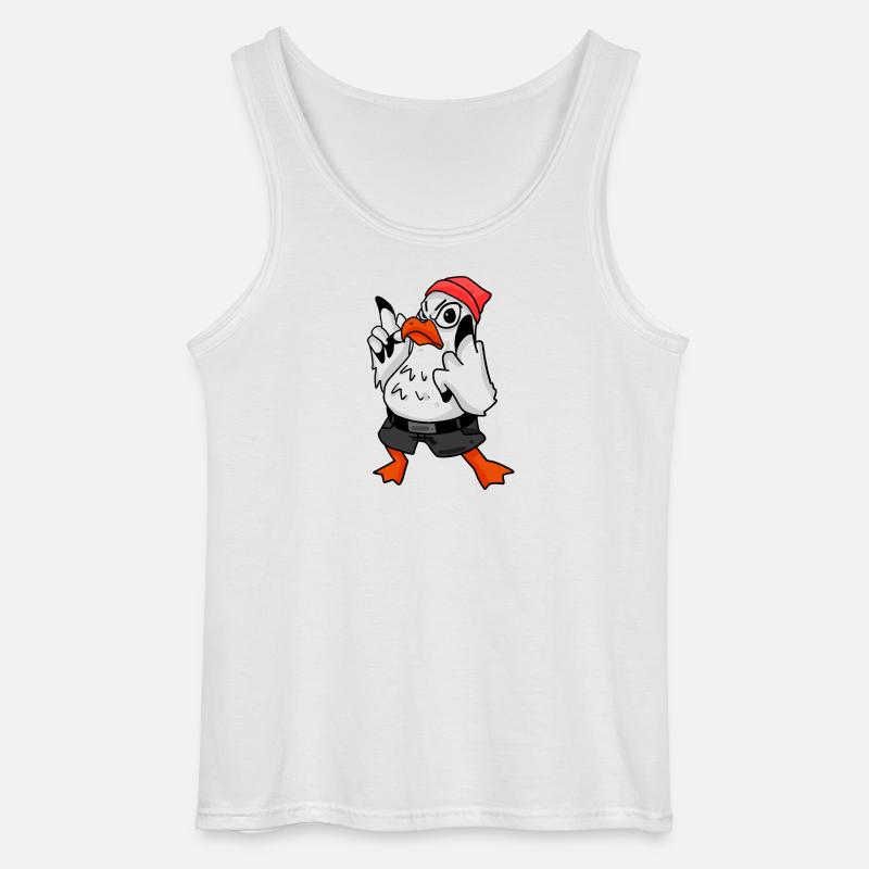 Möwe Cool - Gildan Männer Tank Top - Weiß