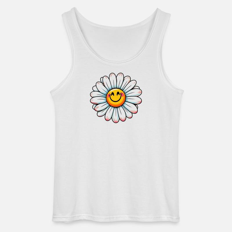 Gänseblümchen - Gildan Männer Tank Top - Weiß