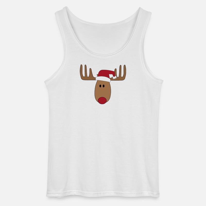 Weihnachten Elch - Gildan Männer Tank Top - Weiß