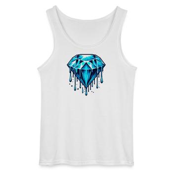 Diamant - Débardeur Gildan Homme - blanc - Devant - AI Model Male 185 dark (185cm)