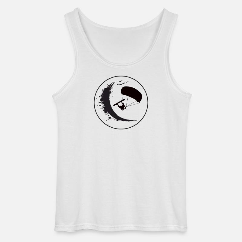 Wave Rider Eclipse - Gildan Männer Tank Top - Weiß