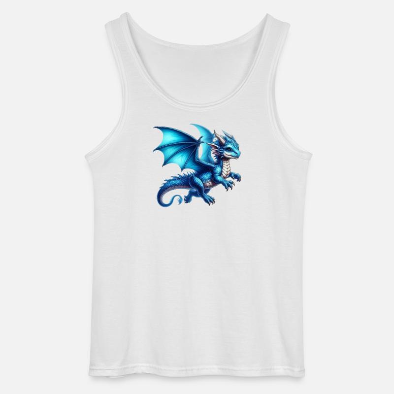 Drache - Gildan Männer Tank Top - Weiß