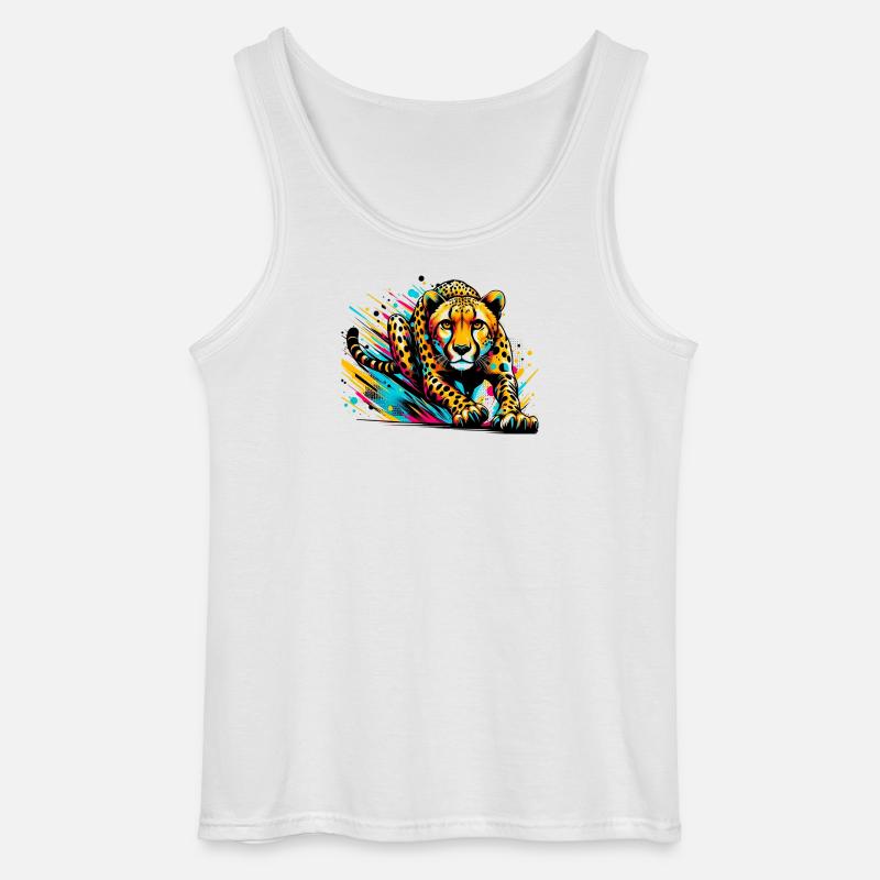 Gepard - Gildan Männer Tank Top - Weiß