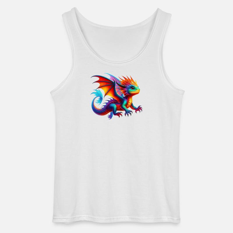Drache - Gildan Männer Tank Top - Weiß