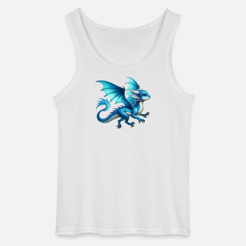 Drache - Gildan Männer Tank Top - Weiß