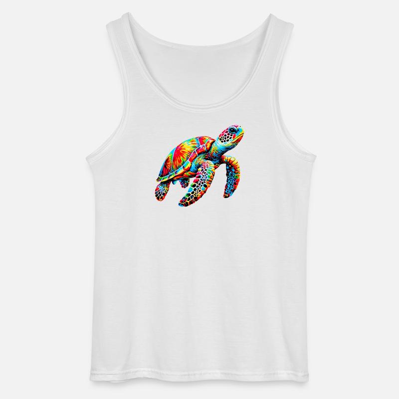 Schildkröte - Gildan Männer Tank Top - Weiß