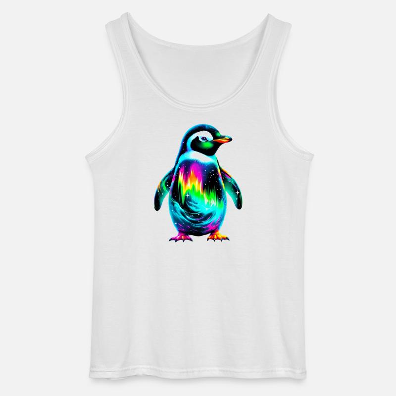 Pinguin - Gildan Männer Tank Top - Weiß