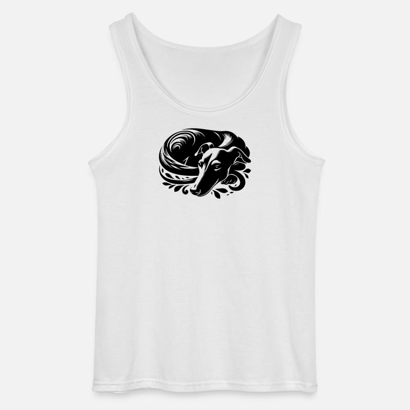 Galgo - Gildan Männer Tank Top - Weiß