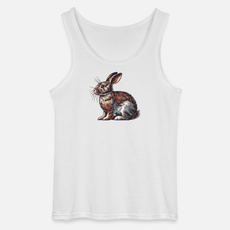 Hase - Gildan Männer Tank Top - Weiß