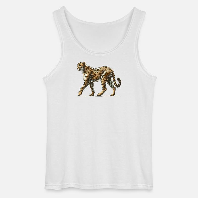 Gepard - Gildan Männer Tank Top - Weiß