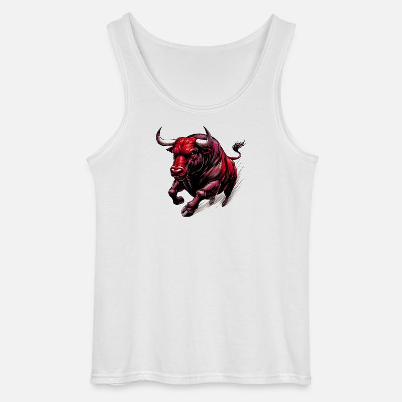 Bull - Gildan Men’s Tank Top - white
