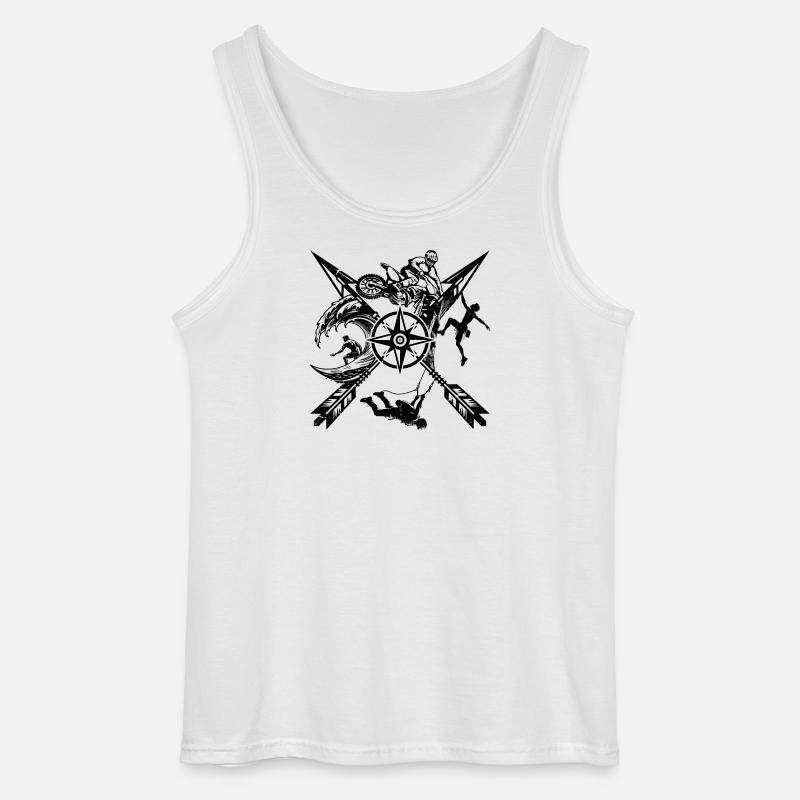 Bitte laden Sie das Designbild hoch - Gildan Männer Tank Top - Weiß