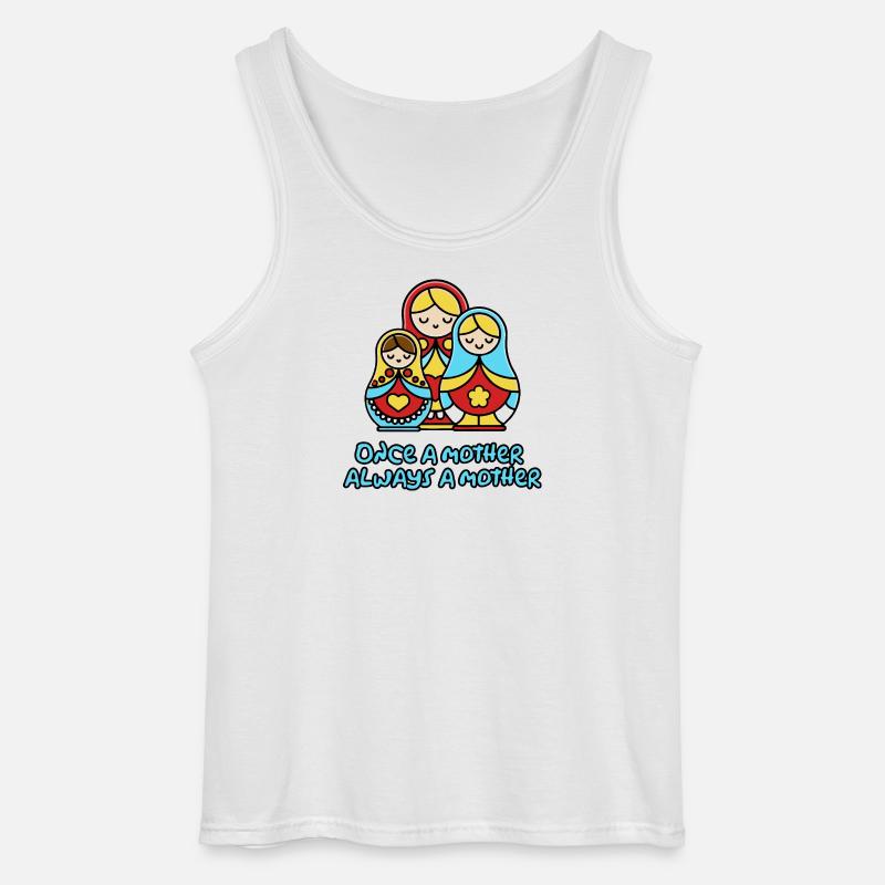 Einmal Mutter, immer Mutter - Gildan Männer Tank Top - Weiß