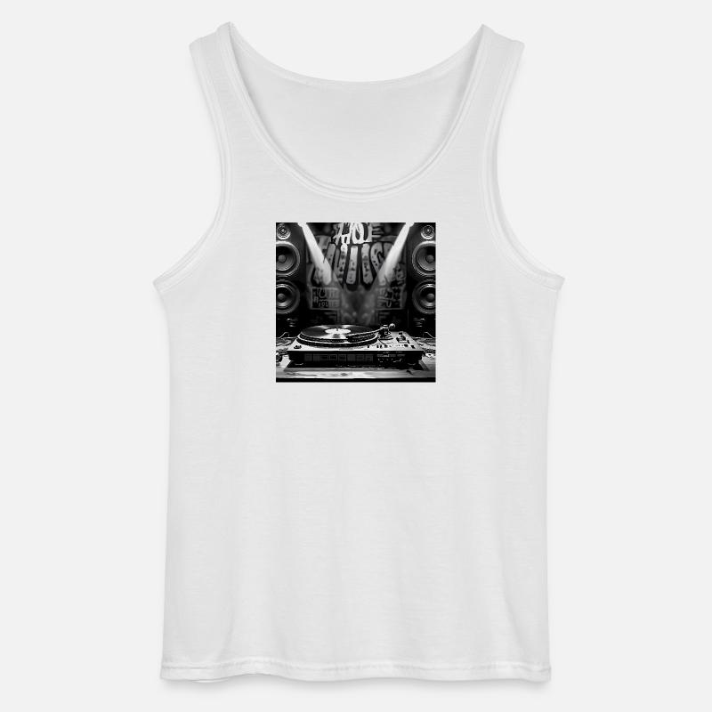 DJ-Set - Gildan Männer Tank Top - Weiß
