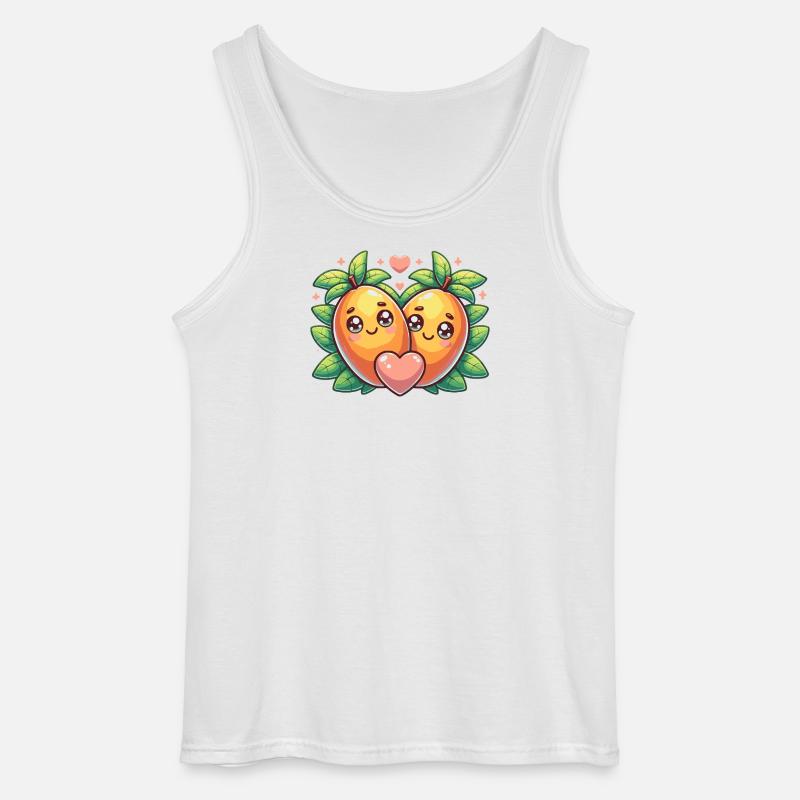 Süßes Mango Design - Paar Geschenk - Gildan Männer Tank Top - Weiß