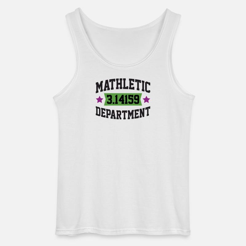Mathletic Abteilung - Gildan Männer Tank Top - Weiß