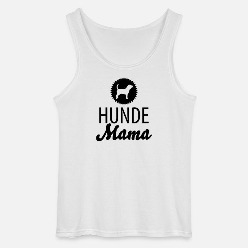 Hunde Mama - Gildan Männer Tank Top - Weiß
