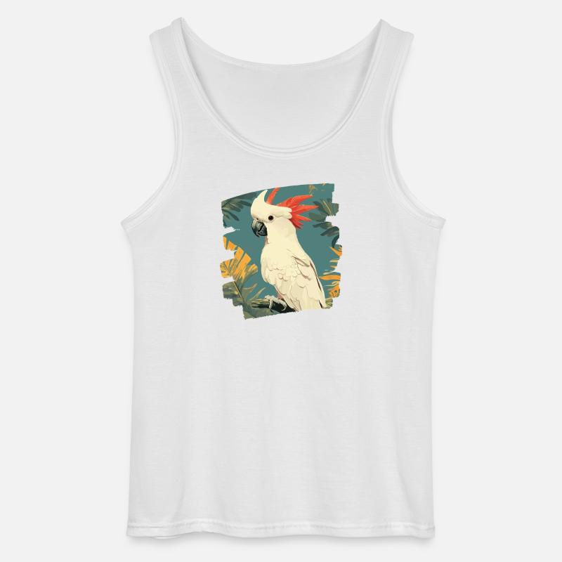 Kakadu - Gildan Männer Tank Top - Weiß