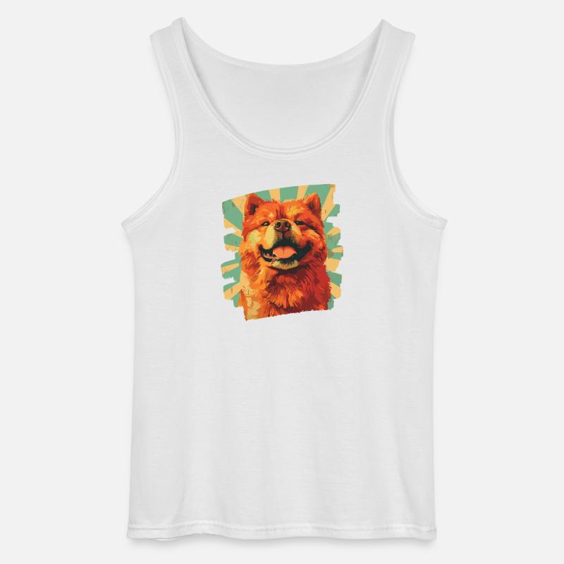 Chow Chow - Gildan Männer Tank Top - Weiß