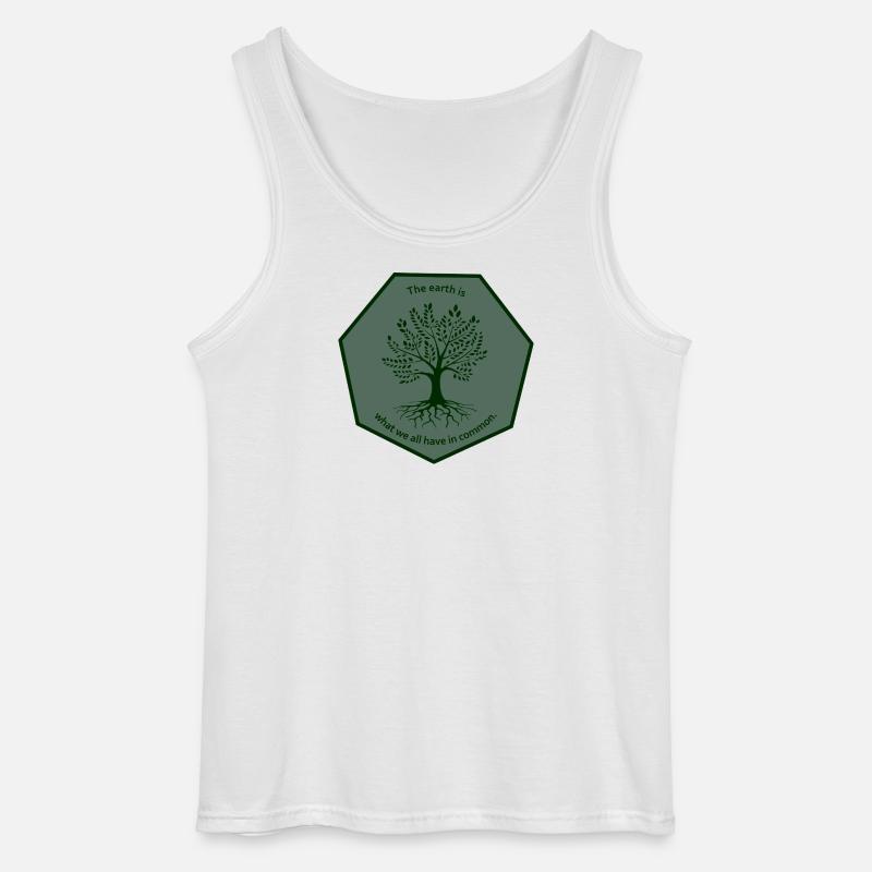 Baumwappen2 - Gildan Männer Tank Top - Weiß