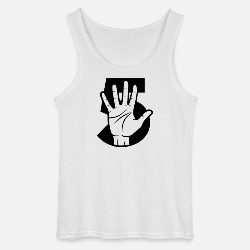 Gib mir 5 - schlag ein - Gildan Männer Tank Top - Weiß